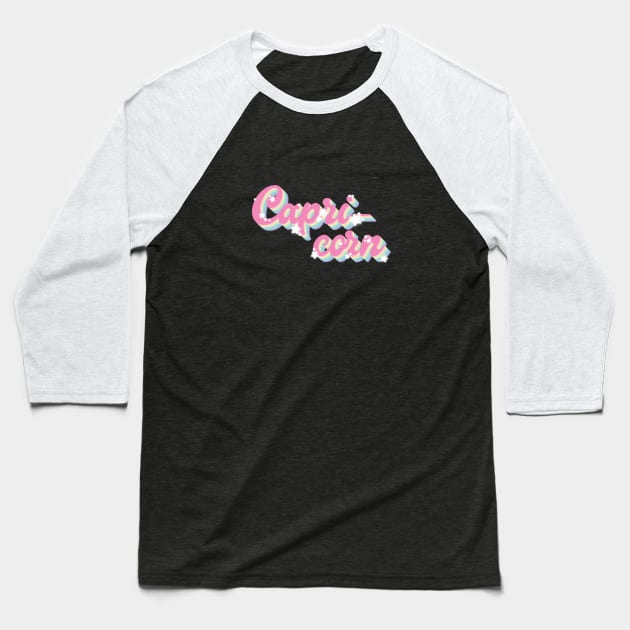 Groovy Capricorn Baseball T-Shirt by Haygoodies